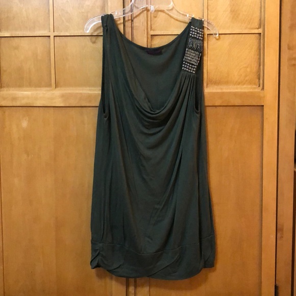 Agenda Tops - Dark green tank top